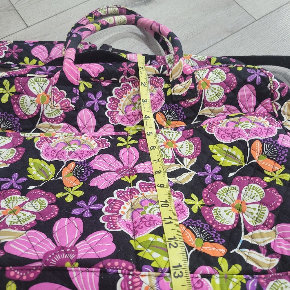 Vera Brandly Floral Black and Pink Travel bag - Picture 5 of 7